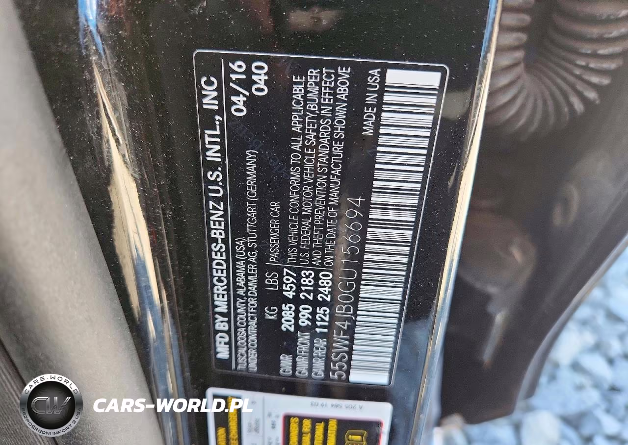 2016 Mercedes-Benz C 300 VIN:55SWF4JB0GU156694 - 12