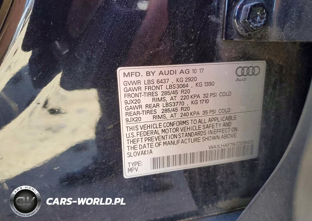 2018 Audi Q7 Premium Plus VIN:WA1LHAF79JD019425 - 13