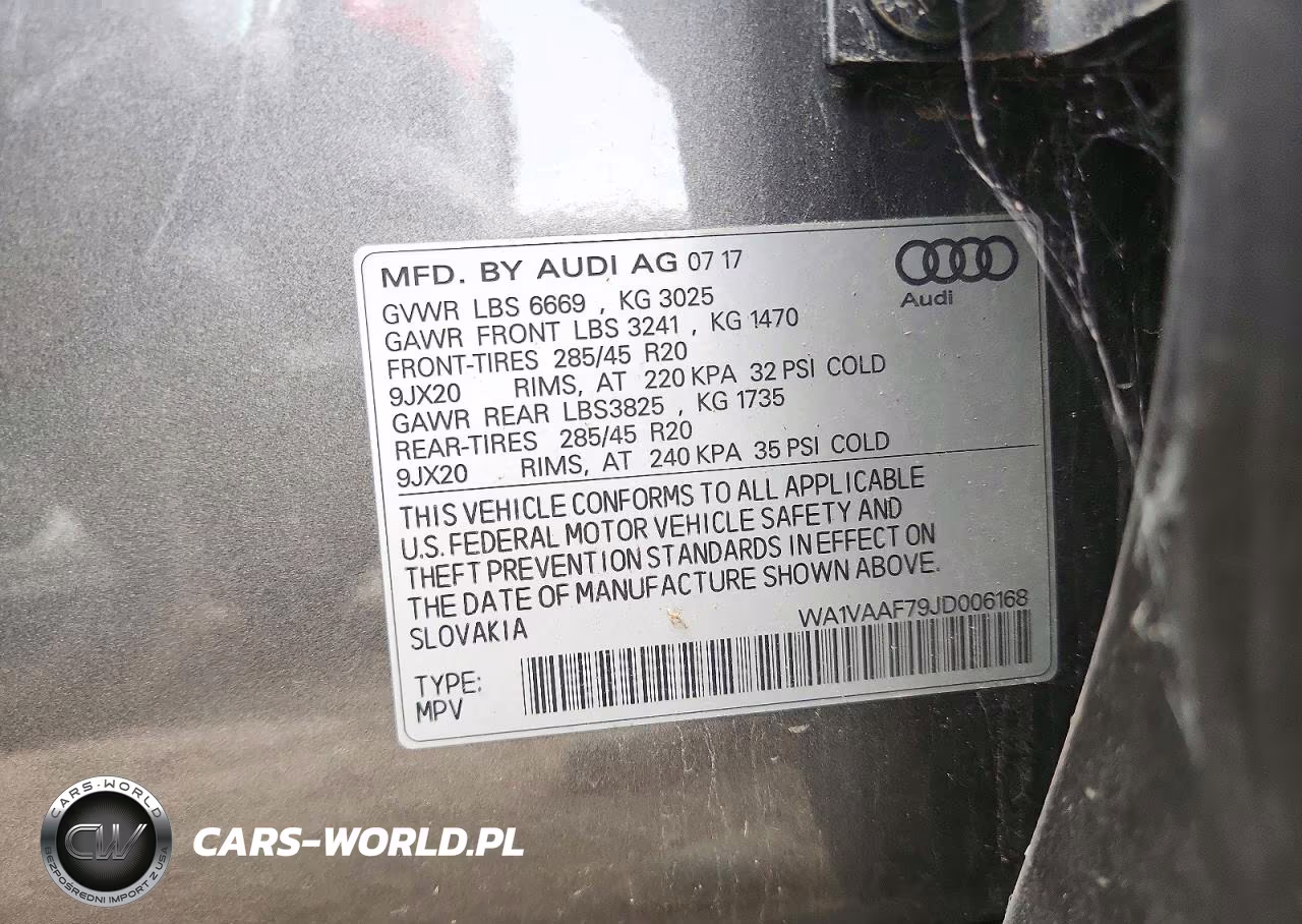 2018 Audi Q7 Prestige VIN:WA1VAAF79JD006168 - 12