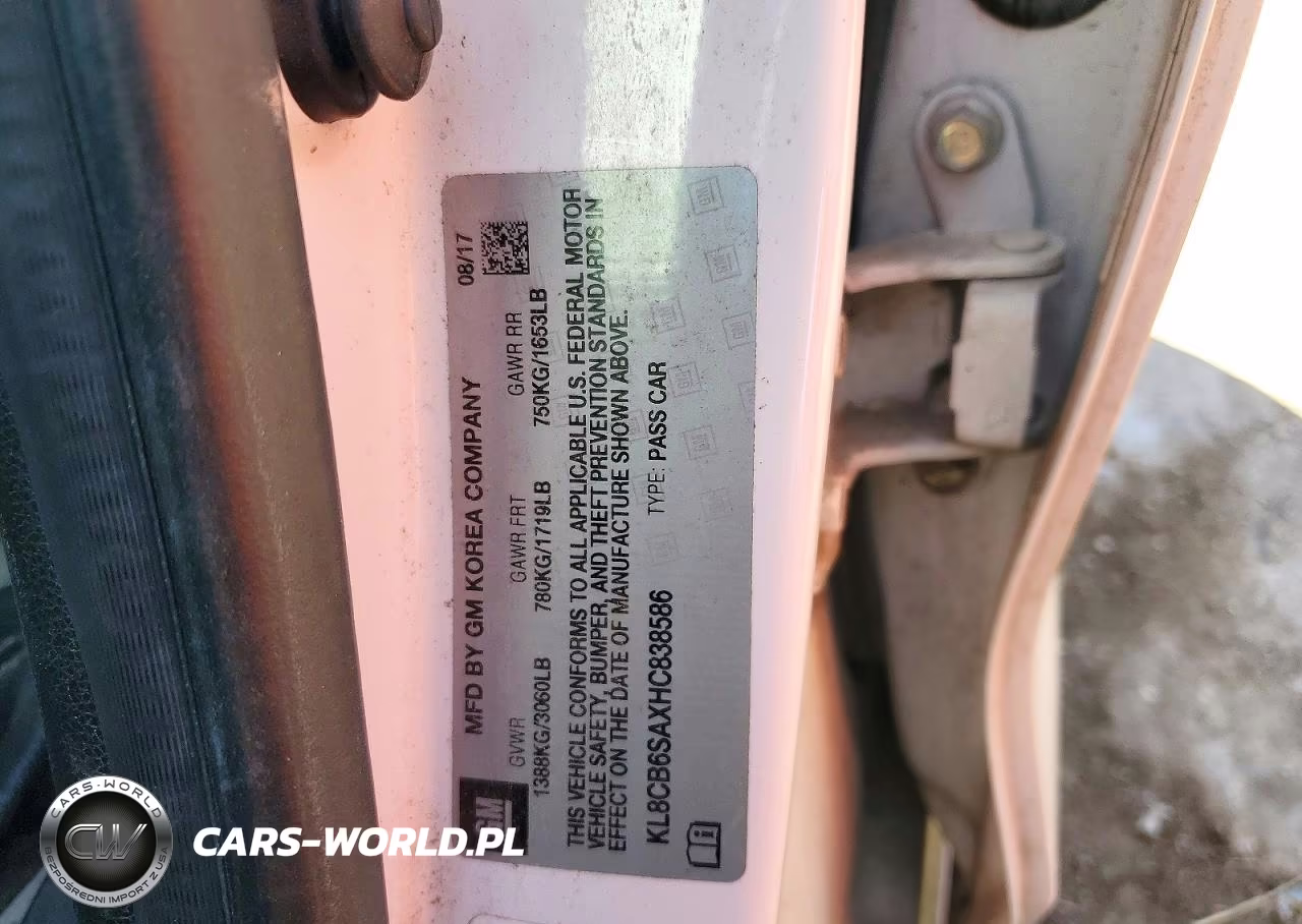 2017 Chevrolet Spark Ls VIN:KL8CB6SAXHC838586 - 12