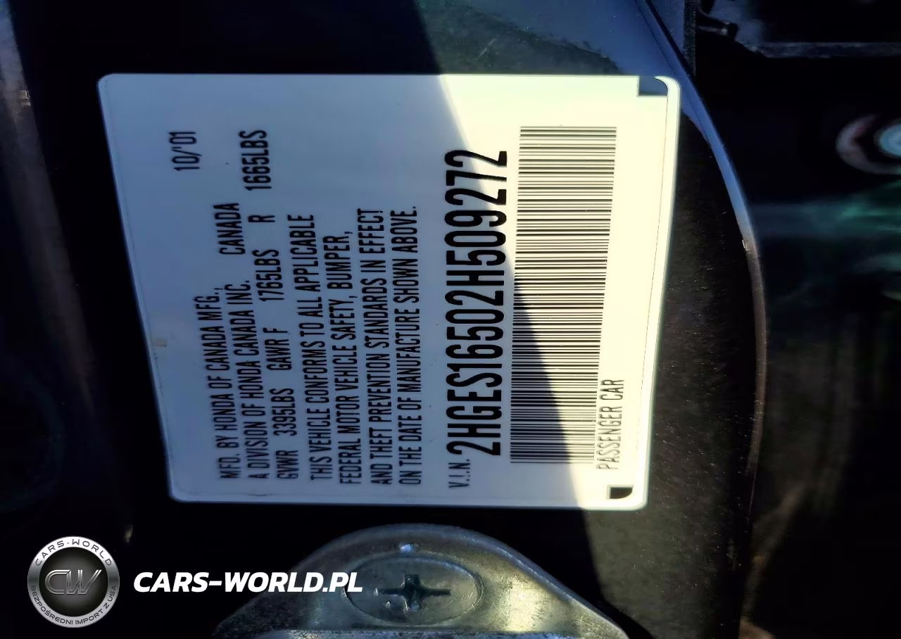2002 Honda Civic Lx VIN:2HGES16502H509272 - 12