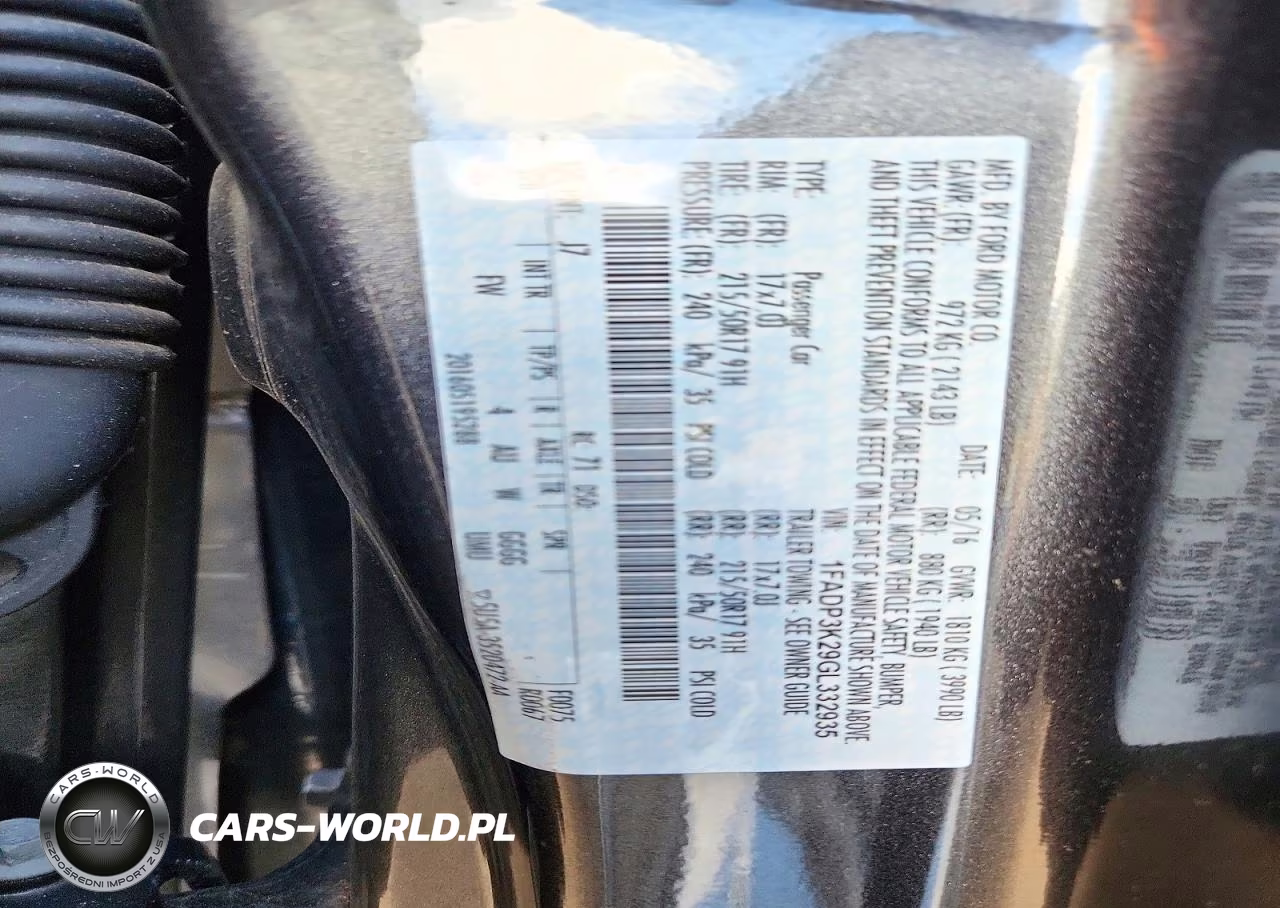 2016 Ford Focus Se VIN:1FADP3K29GL332935 - 12