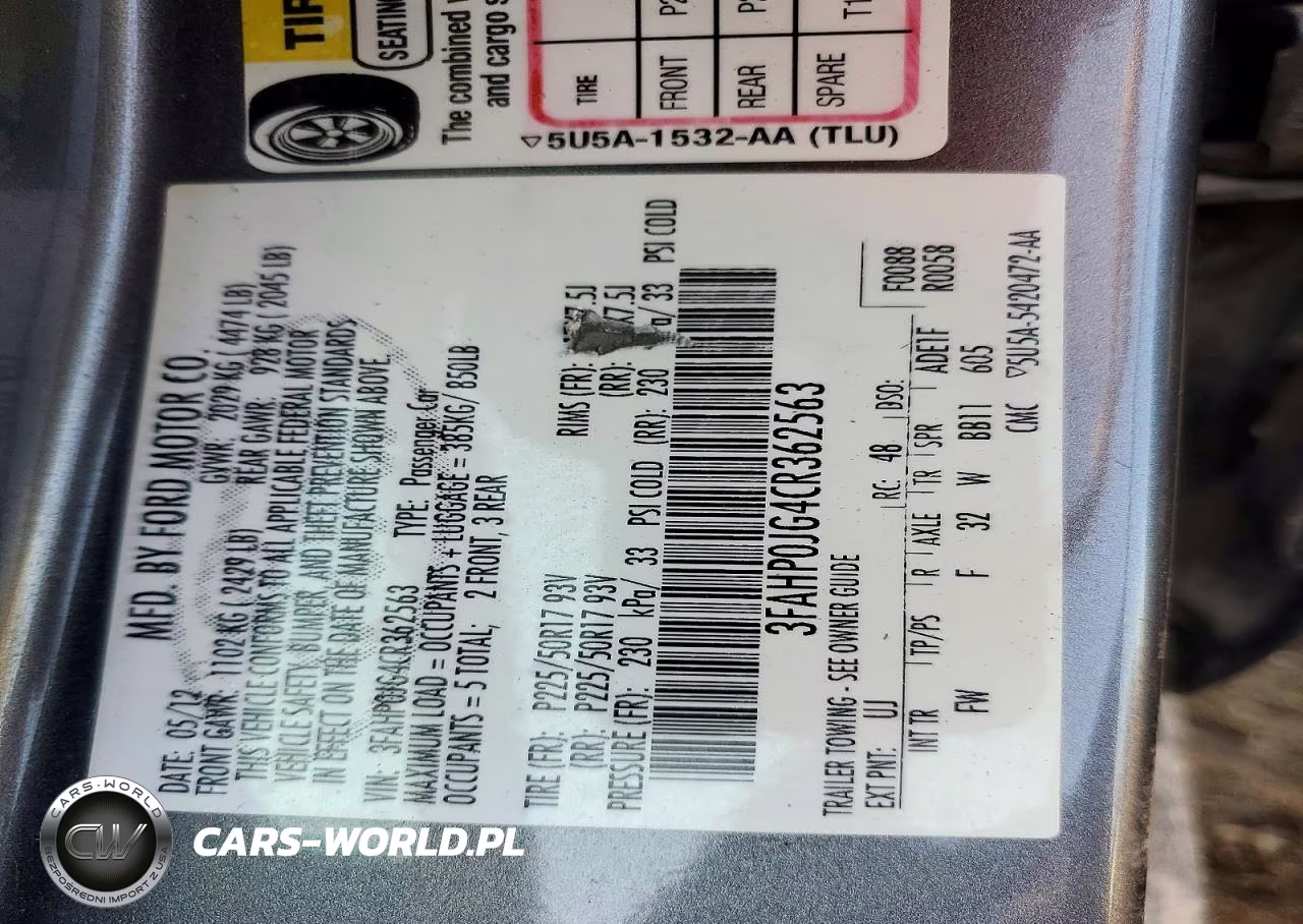 2012 Ford Fusion Sel VIN:3FAHP0JG4CR362563 - 12