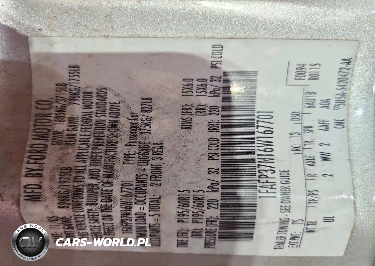 2006 Ford Focus Zx5 VIN:1FAFP37N16W167701 - 12
