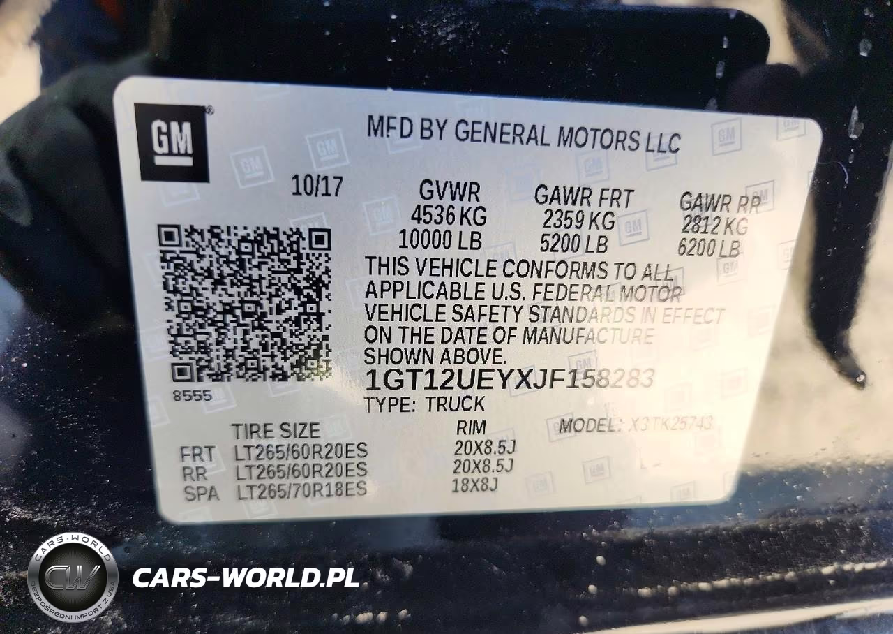 2018 GMC Sierra K2500 Denali VIN:1GT12UEYXJF158283 - 12