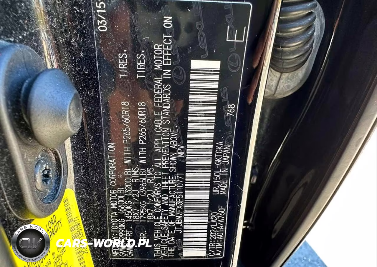 2015 Lexus Gx 460 VIN:JTJBM7FX3F5110771 - 10
