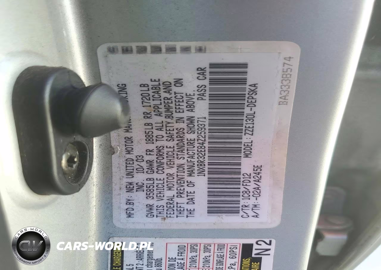2004 Toyota Corolla S VIN:1NXBR32E84Z259371 - 12