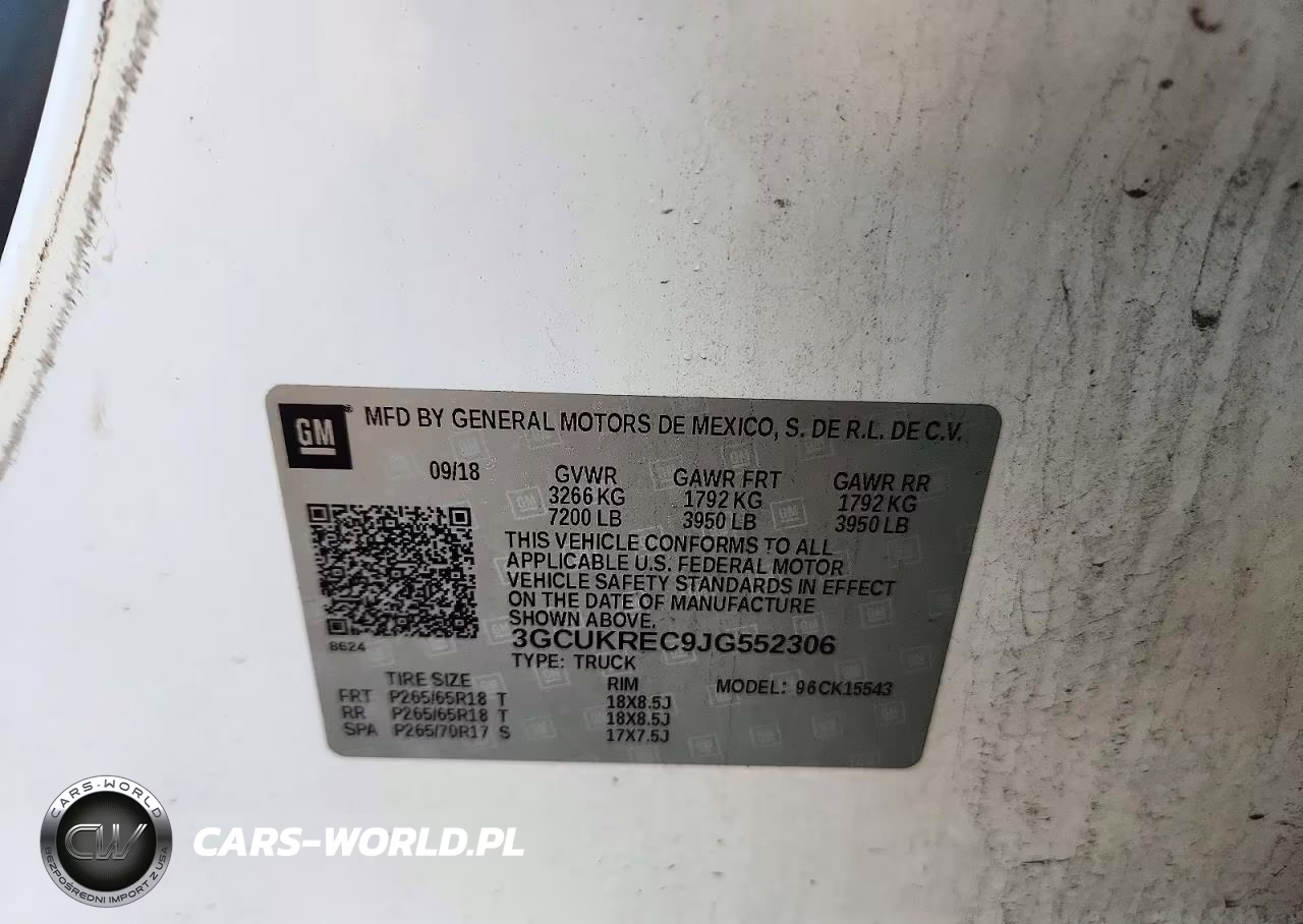 2018 Chevrolet Silverado K1500 Lt VIN:3GCUKREC9JG552306 - 13