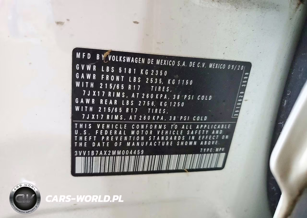 2021 Volkswagen Tiguan S VIN:3VV1B7AX2MM004459 - 14