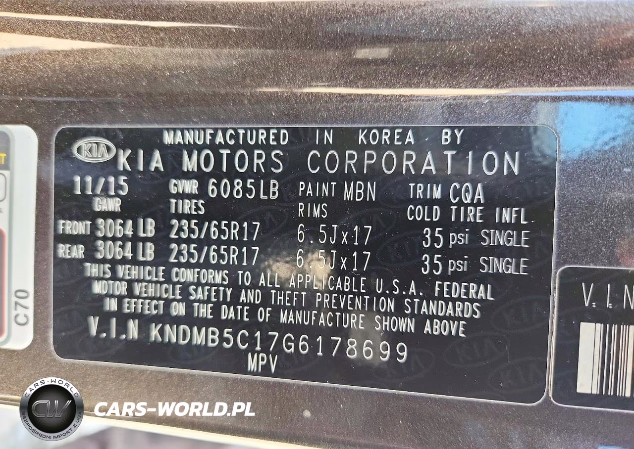2016 Kia Sedona Lx VIN:KNDMB5C17G6178699 - 13