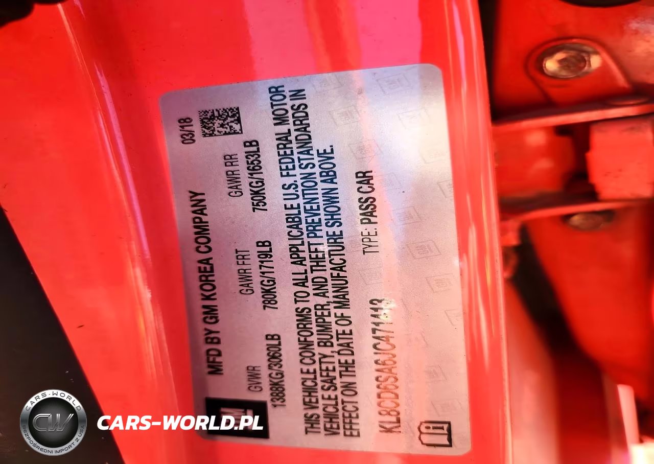 2018 Chevrolet Spark 1Lt VIN:KL8CD6SA6JC471413 - 12