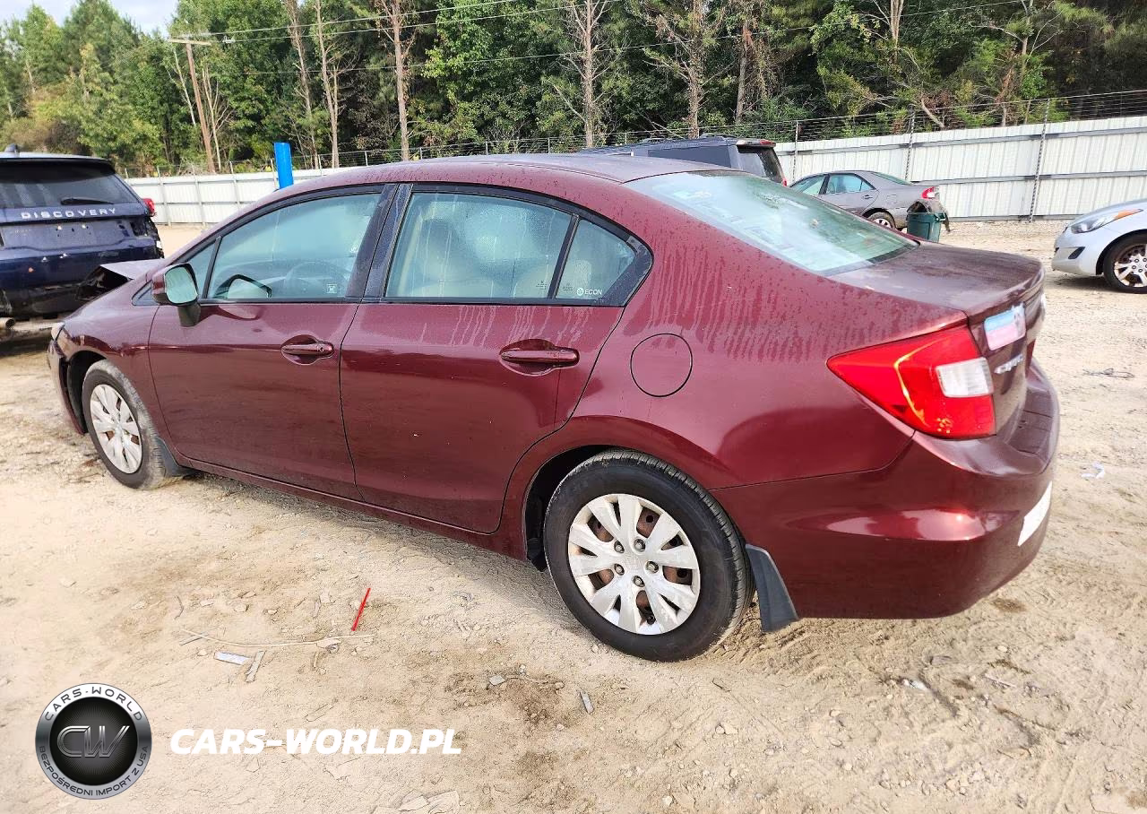 2012 Honda Civic Lx VIN:2HGFB2F58CH533864 - 2