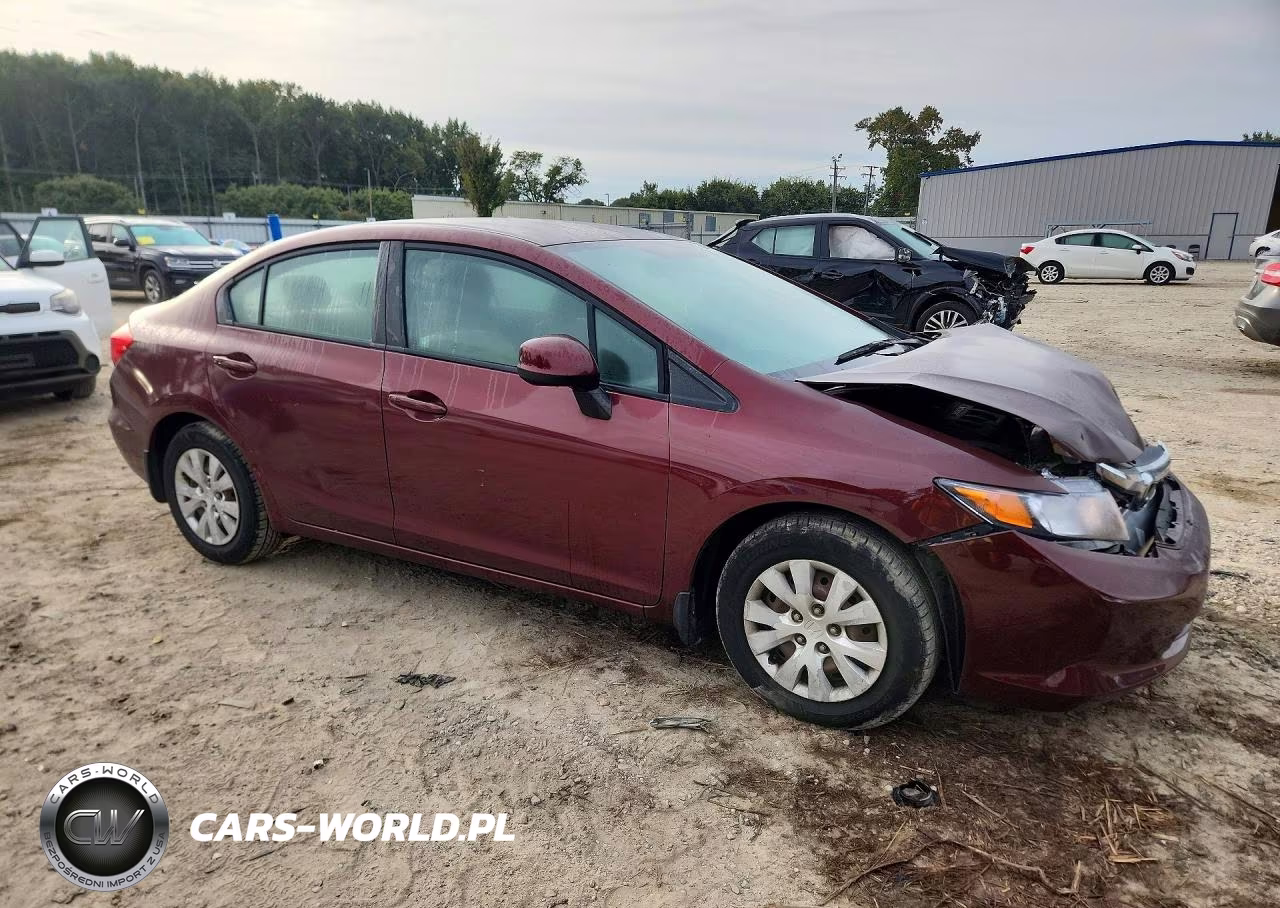2012 Honda Civic Lx VIN:2HGFB2F58CH533864 - 4