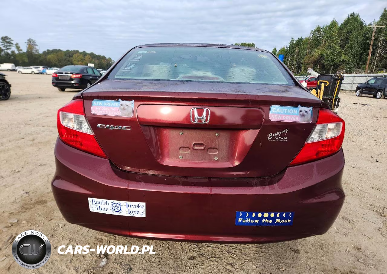 2012 Honda Civic Lx VIN:2HGFB2F58CH533864 - 6