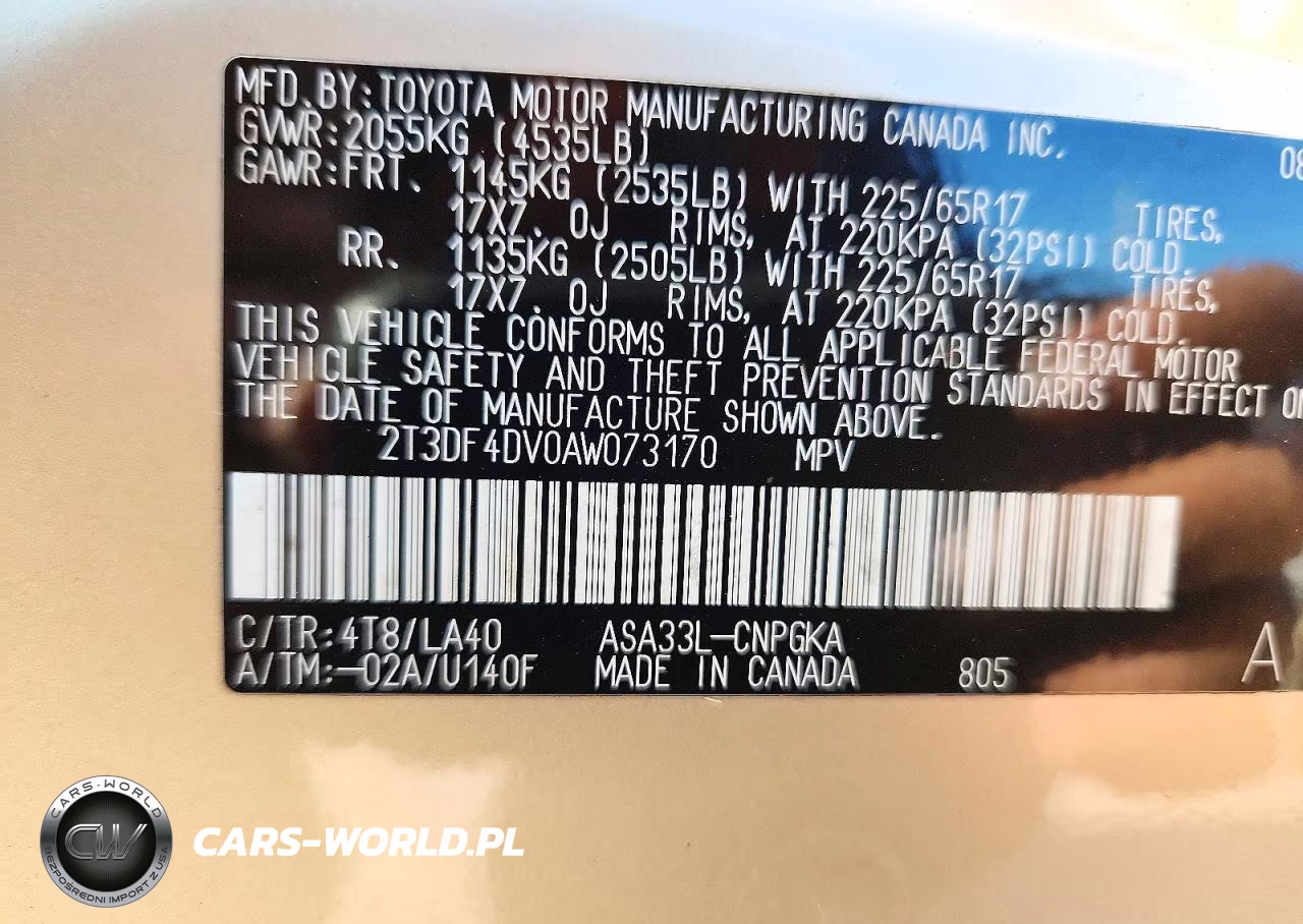 2010 Toyota Rav4 Limited VIN:2T3DF4DV0AW073170 - 12