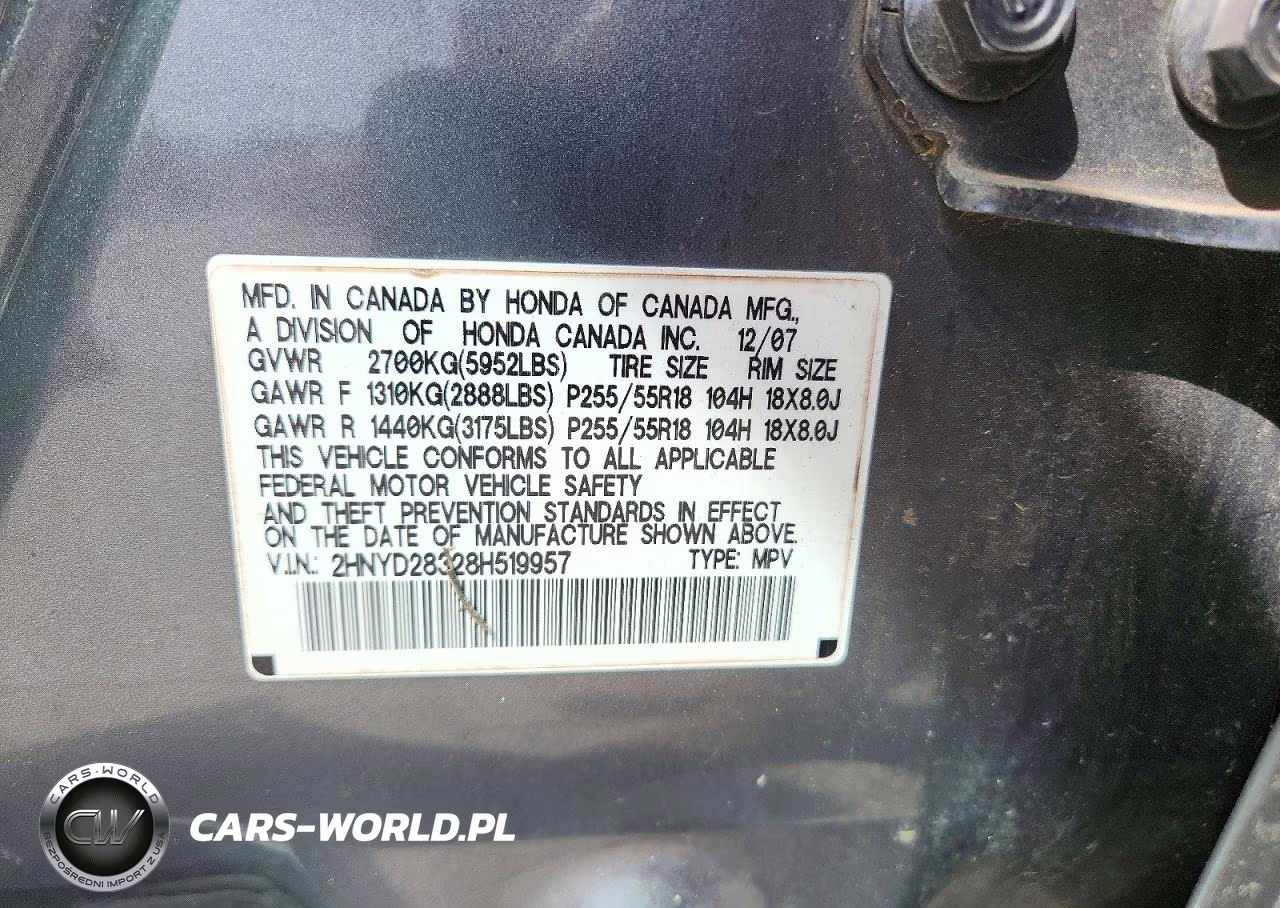 2008 Acura Mdx Technology VIN:2HNYD28328H519957 - 13