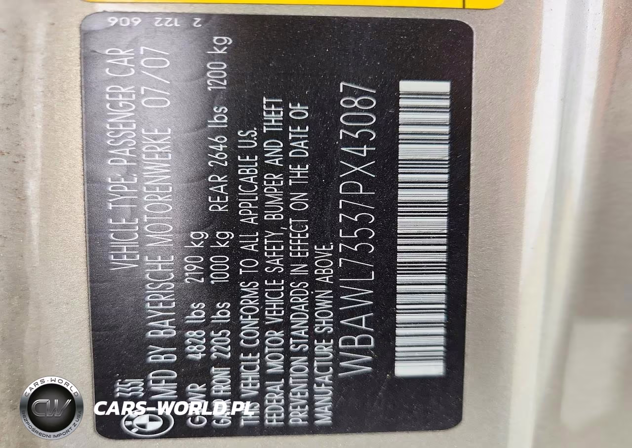 2007 BMW 335 I VIN:WBAWL73537PX43087 - 12