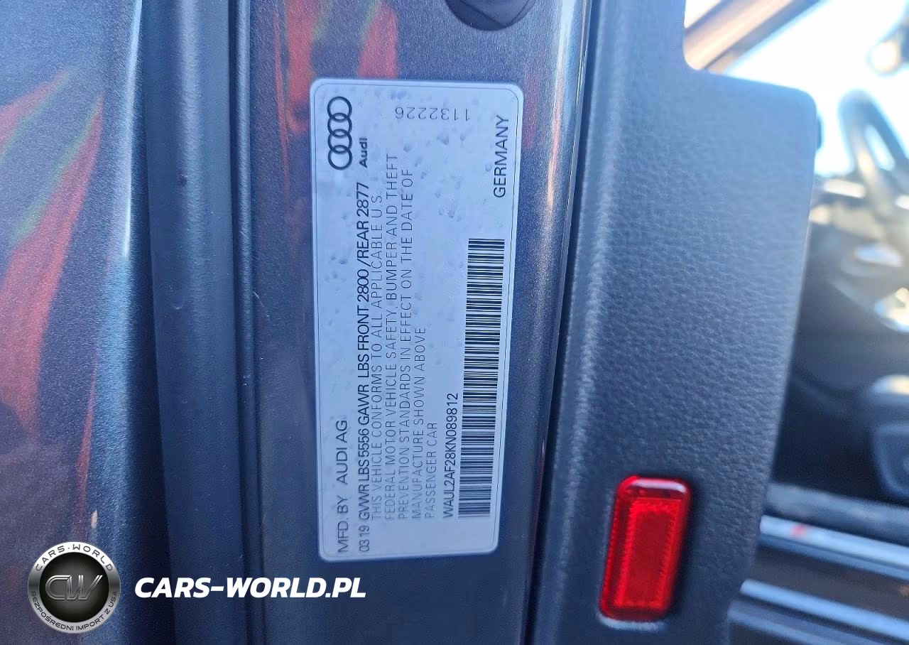 2019 Audi A6 Premium Plus VIN:WAUL2AF28KN089812 - 12