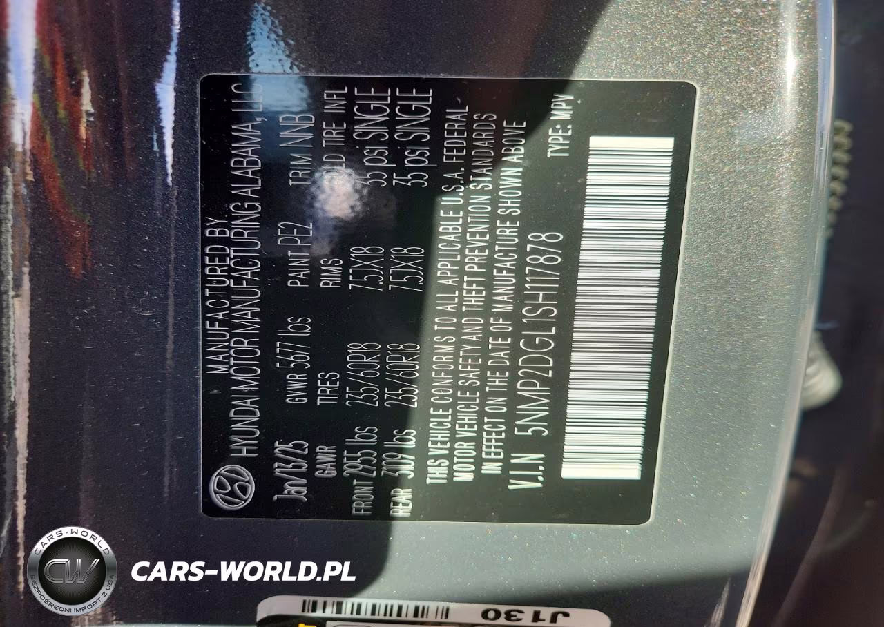 2025 Hyundai Santa Fe Sel VIN:5NMP2DGL1SH117878 - 13