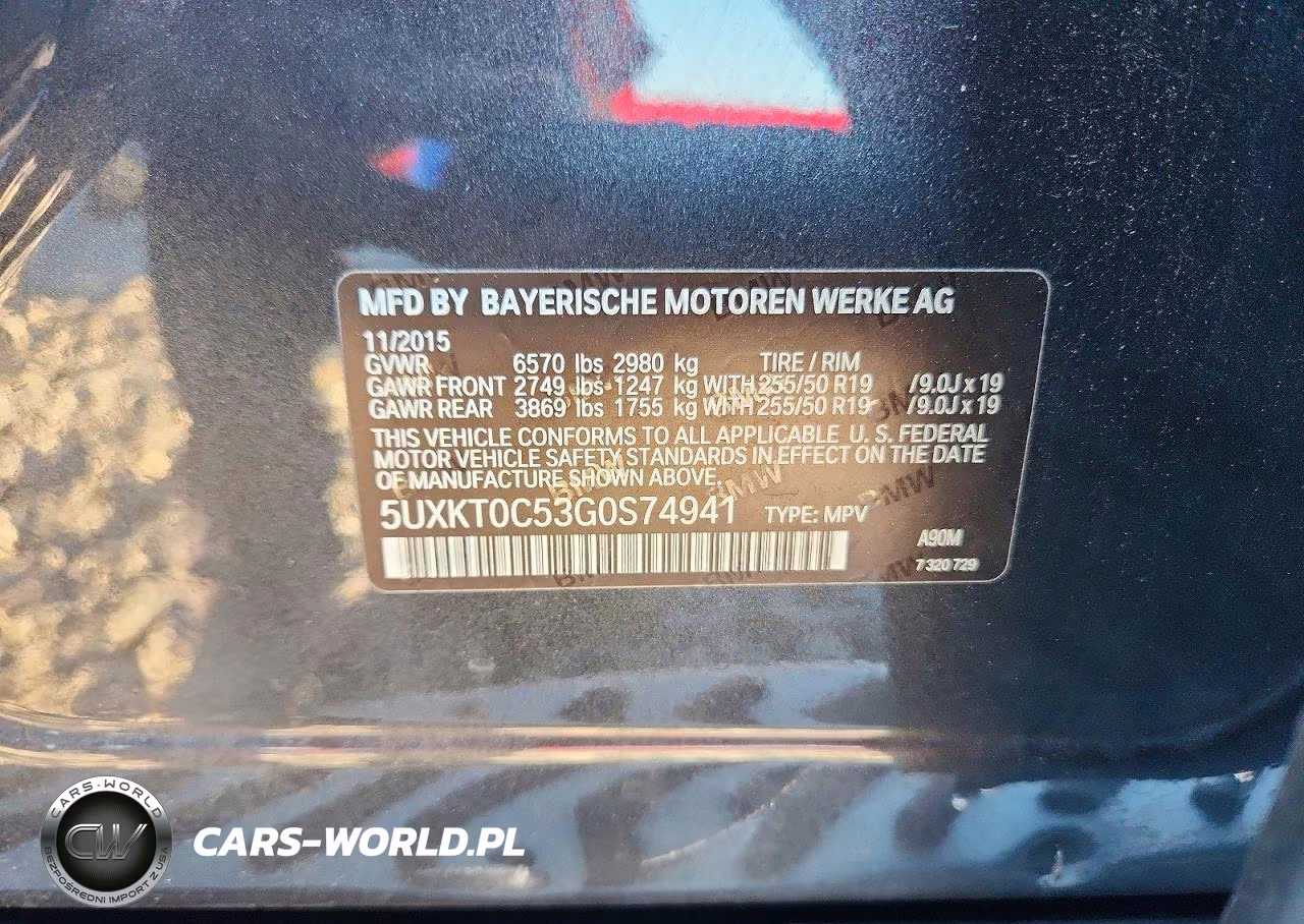 2016 BMW X5 Xdr40E VIN:5UXKT0C53G0S74941 - 13