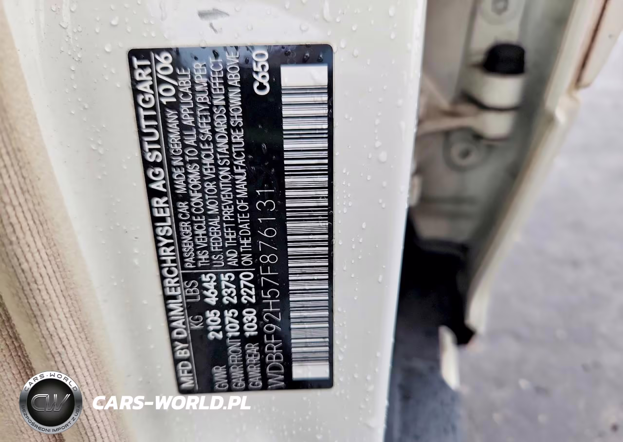 2007 Mercedes-Benz C 280 4Matic VIN:WDBRF92H57F876131 - 13