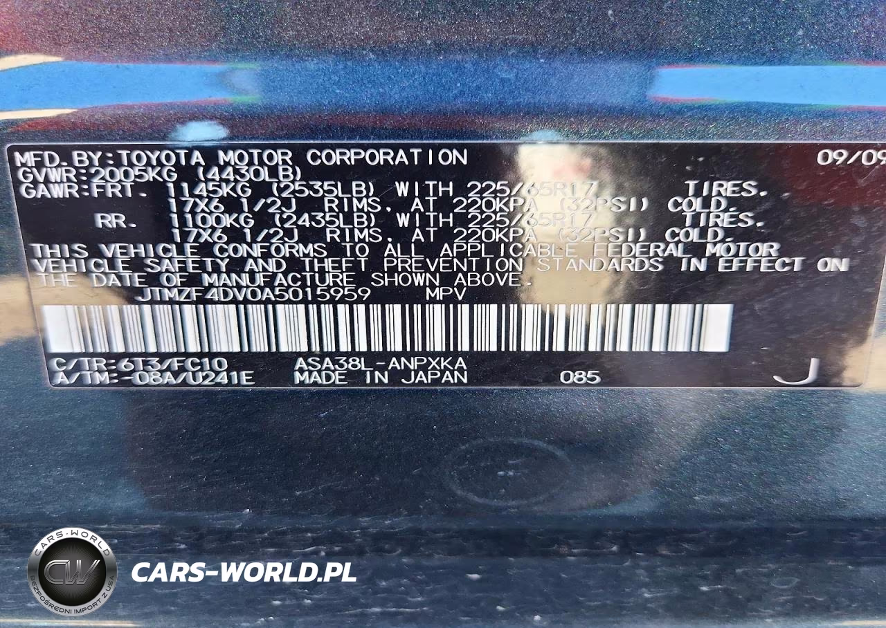 2010 Toyota Rav4 Base VIN:JTMZF4DV0A5015959 - 13