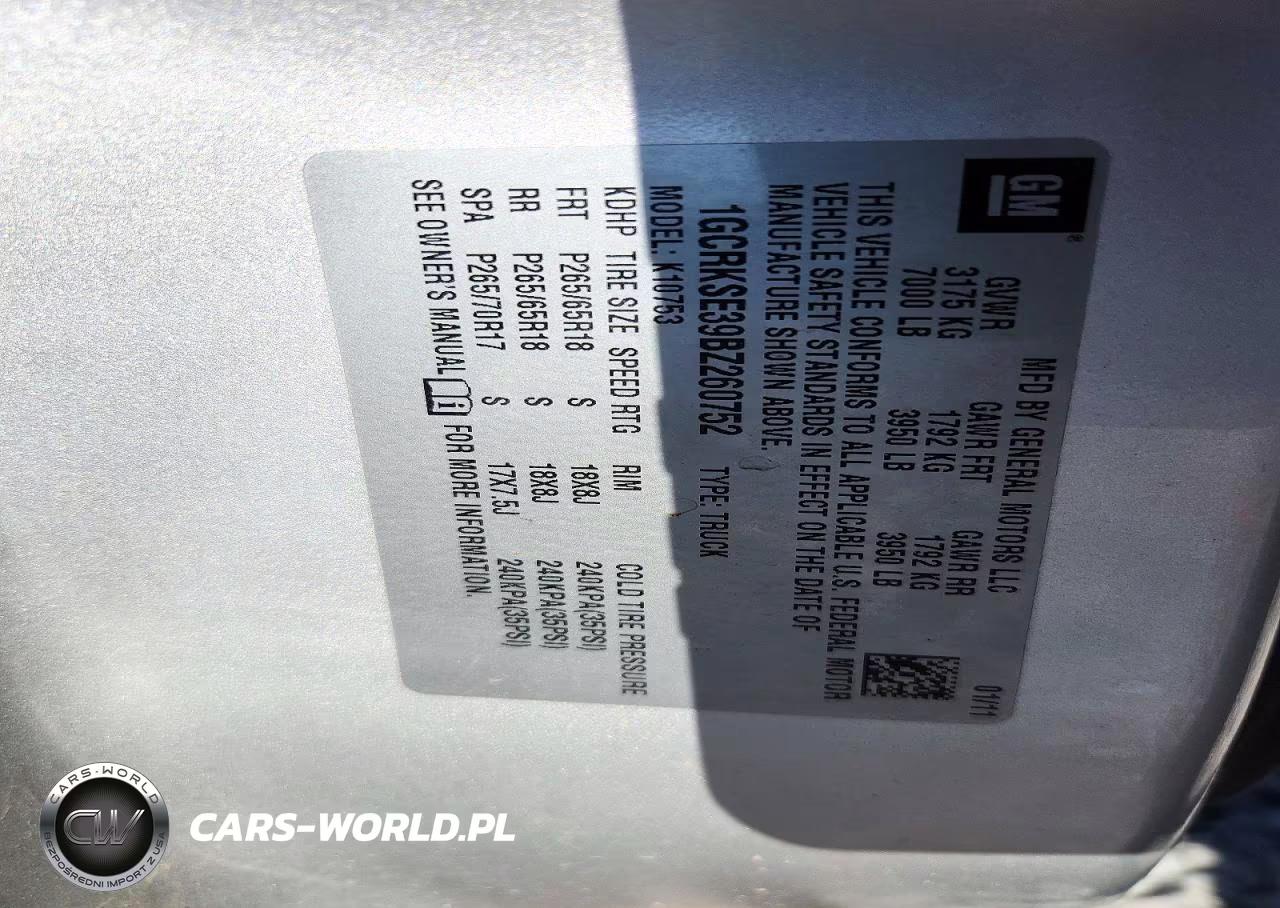 2011 Chevrolet Silverado K1500 Lt VIN:1GCRKSE39BZ260752 - 12