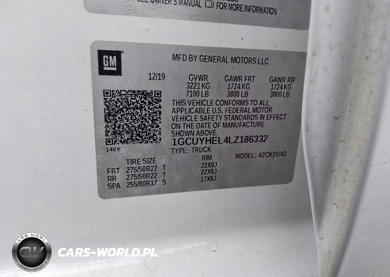 2020 Chevrolet Silverado K1500 High Country VIN:1GCUYHEL4LZ186332 - 12
