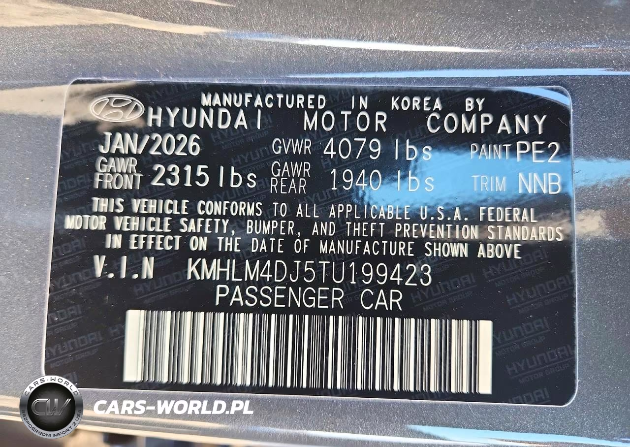 2026 Hyundai Elantra Hybrid Blue VIN:KMHLM4DJ5TU199423 - 13