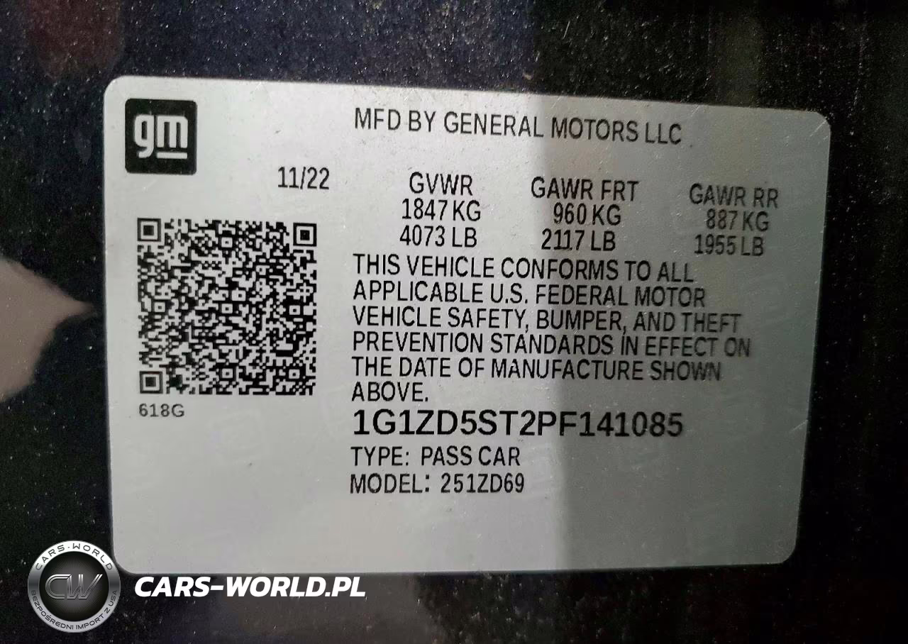 2023 Chevrolet Malibu Lt VIN:1G1ZD5ST2PF141085 - 13