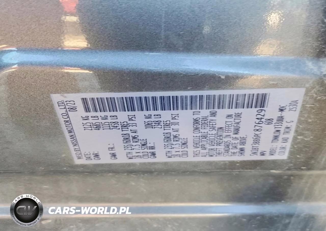 2023 Nissan Rogue Sv VIN:5N1BT3BB6PC876429 - 13