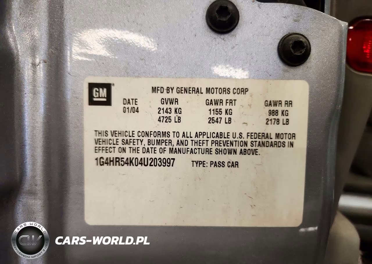 2004 Buick Lesabre Limited VIN:1G4HR54K04U203997 - 12