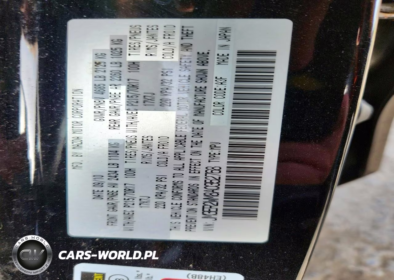 2010 Mazda Cx-7 VIN:JM3ER2WM8A0352768 - 14