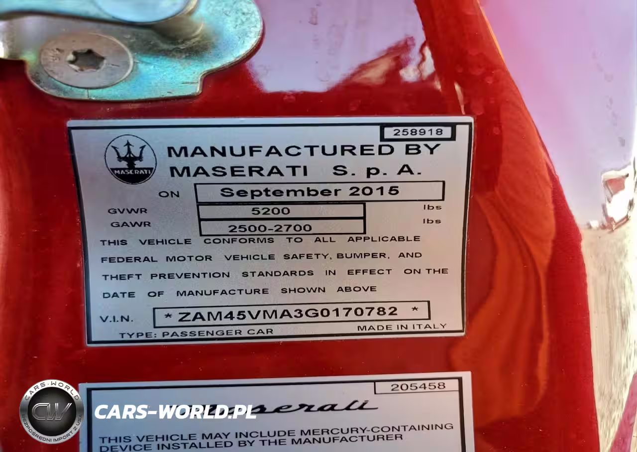 2016 Maserati Granturismo S VIN:ZAM45VMA3G0170782 - 12