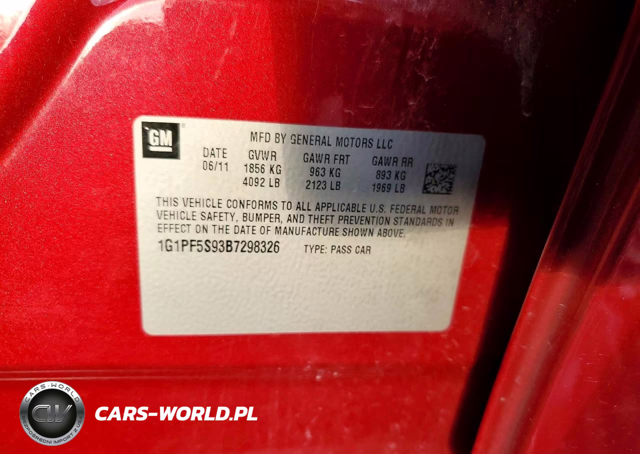 2011 Chevrolet Cruze Lt VIN:1G1PF5S93B7298326 - 12