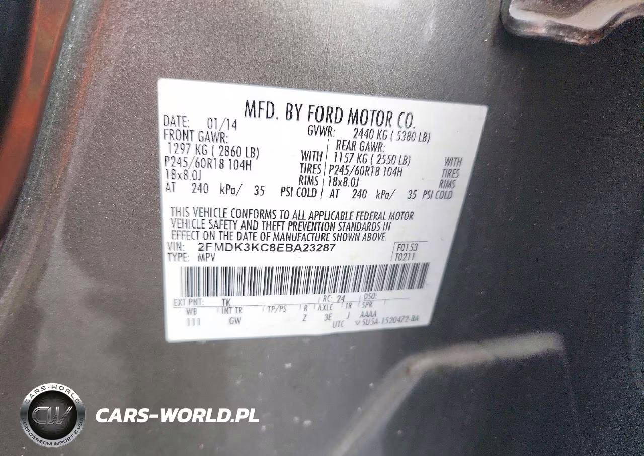 2014 Ford Edge Limited VIN:2FMDK3KC8EBA23287 - 13