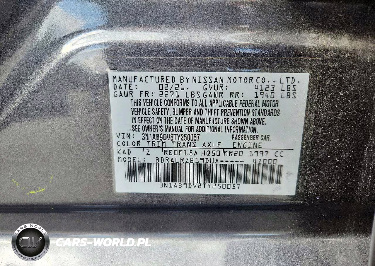 2026 Nissan Sentra Sr VIN:3N1AB9DV8TY250057 - 12