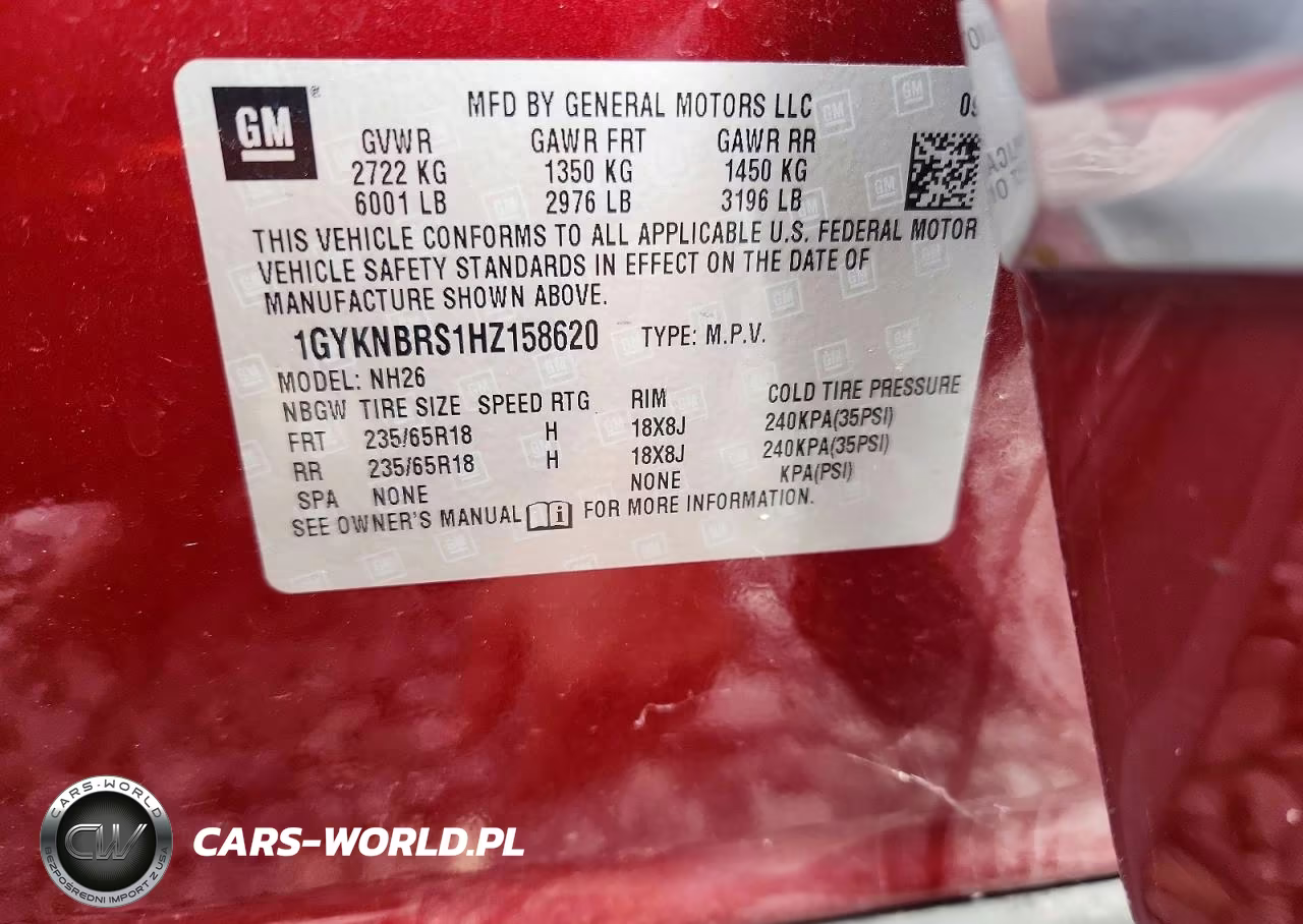 2017 Cadillac Xt5 Luxury VIN:1GYKNBRS1HZ158620 - 12