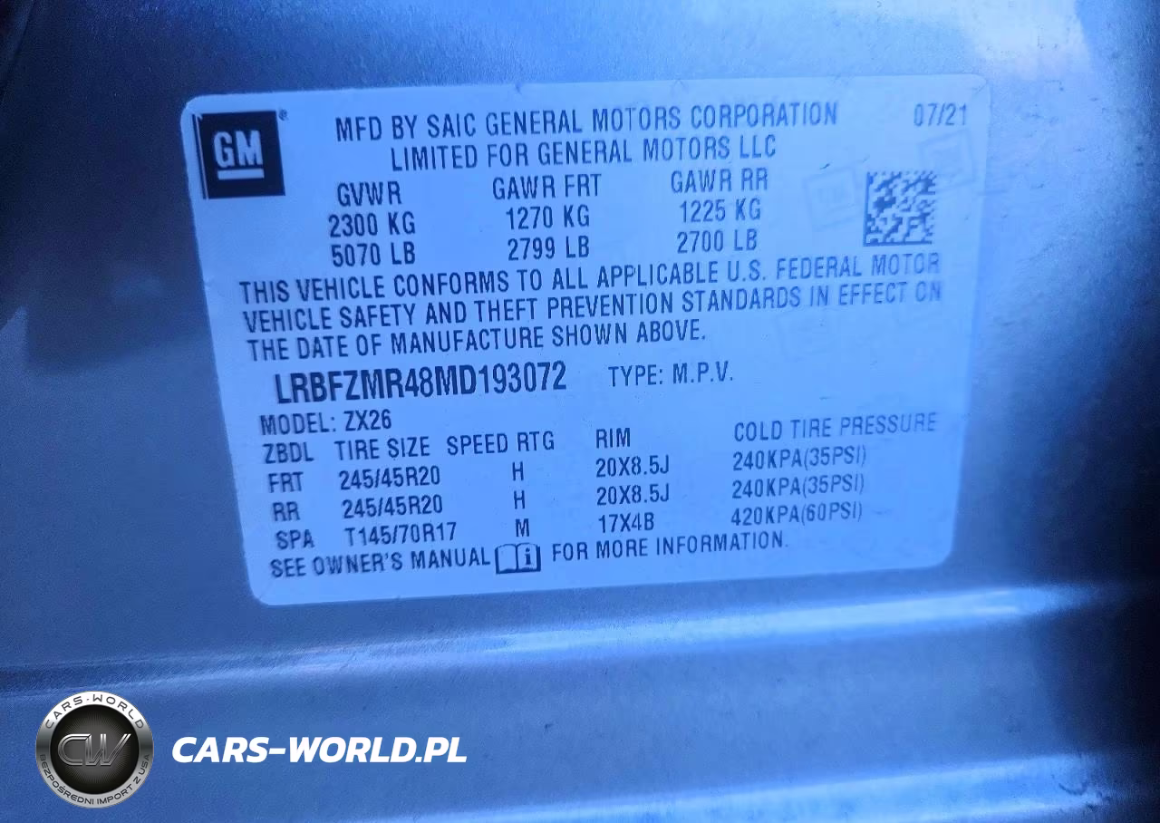 2021 Buick Envision Preferred VIN:LRBFZMR48MD193072 - 13
