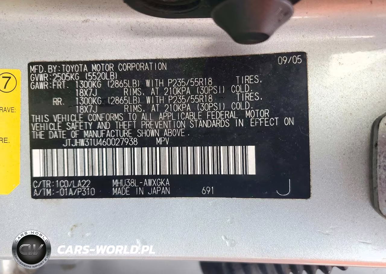 2006 Lexus Rx 400 VIN:JTJHW31U460027938 - 13
