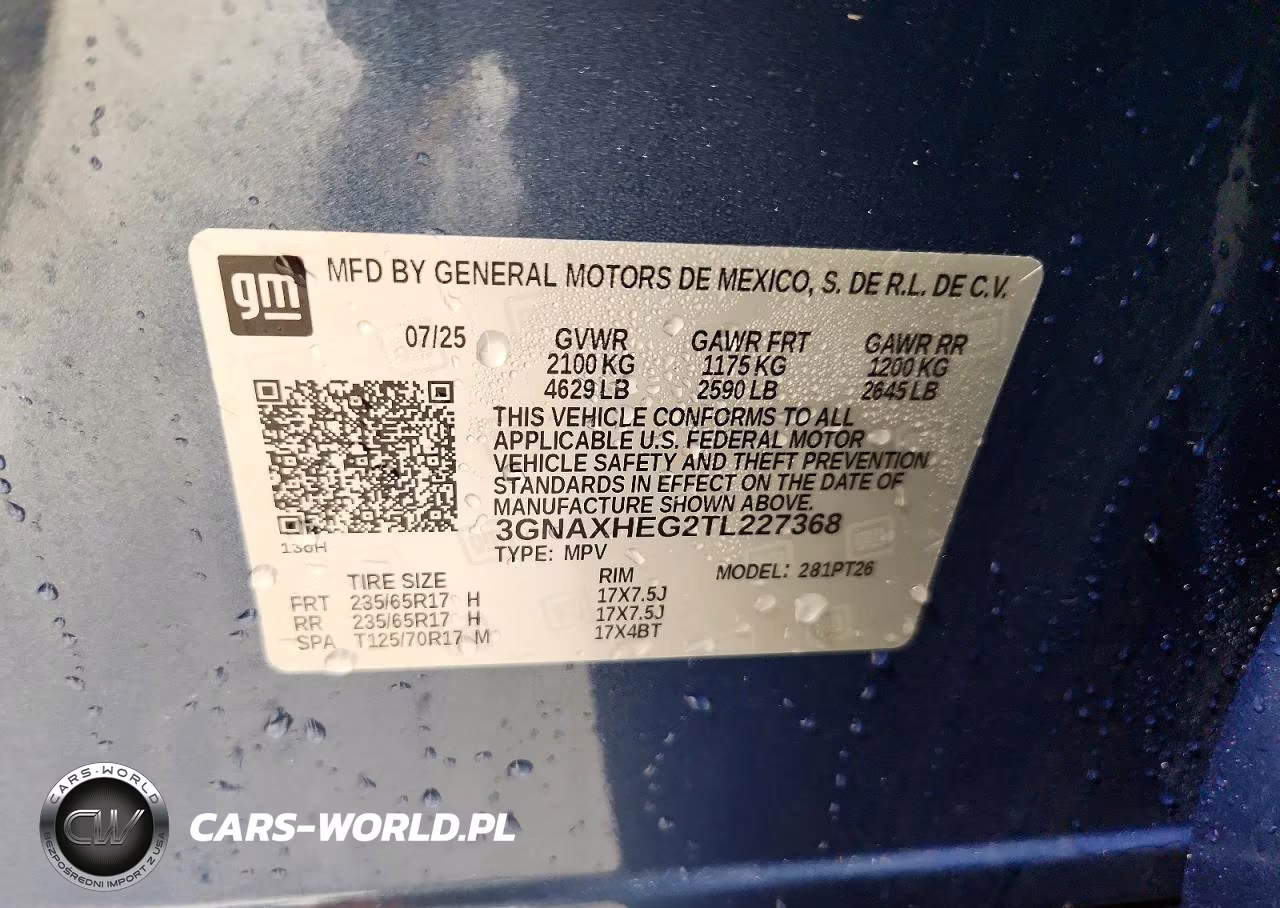 2026 Chevrolet Equinox Lt VIN:3GNAXHEG2TL227368 - 13