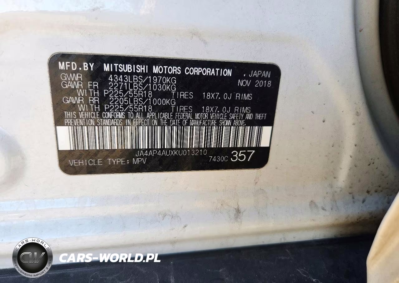 2019 Mitsubishi Outlander Sport Se VIN:JA4AP4AUXKU013210 - 14