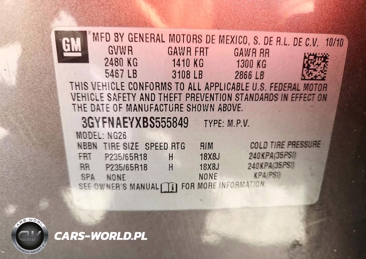 2011 Cadillac Srx Luxury Collection VIN:3GYFNAEYXBS555849 - 13