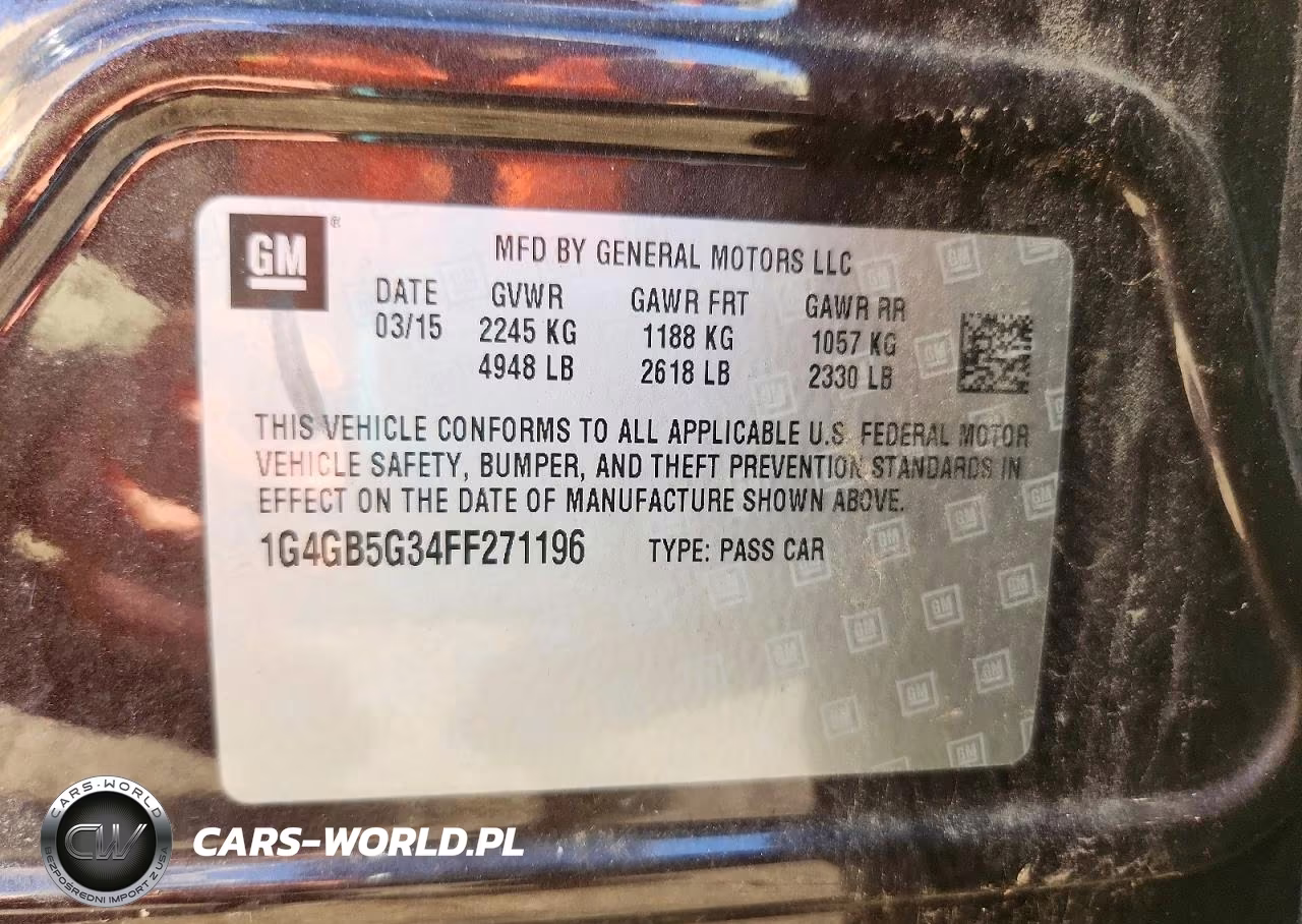 2015 Buick Lacrosse VIN:1G4GB5G34FF271196 - 12