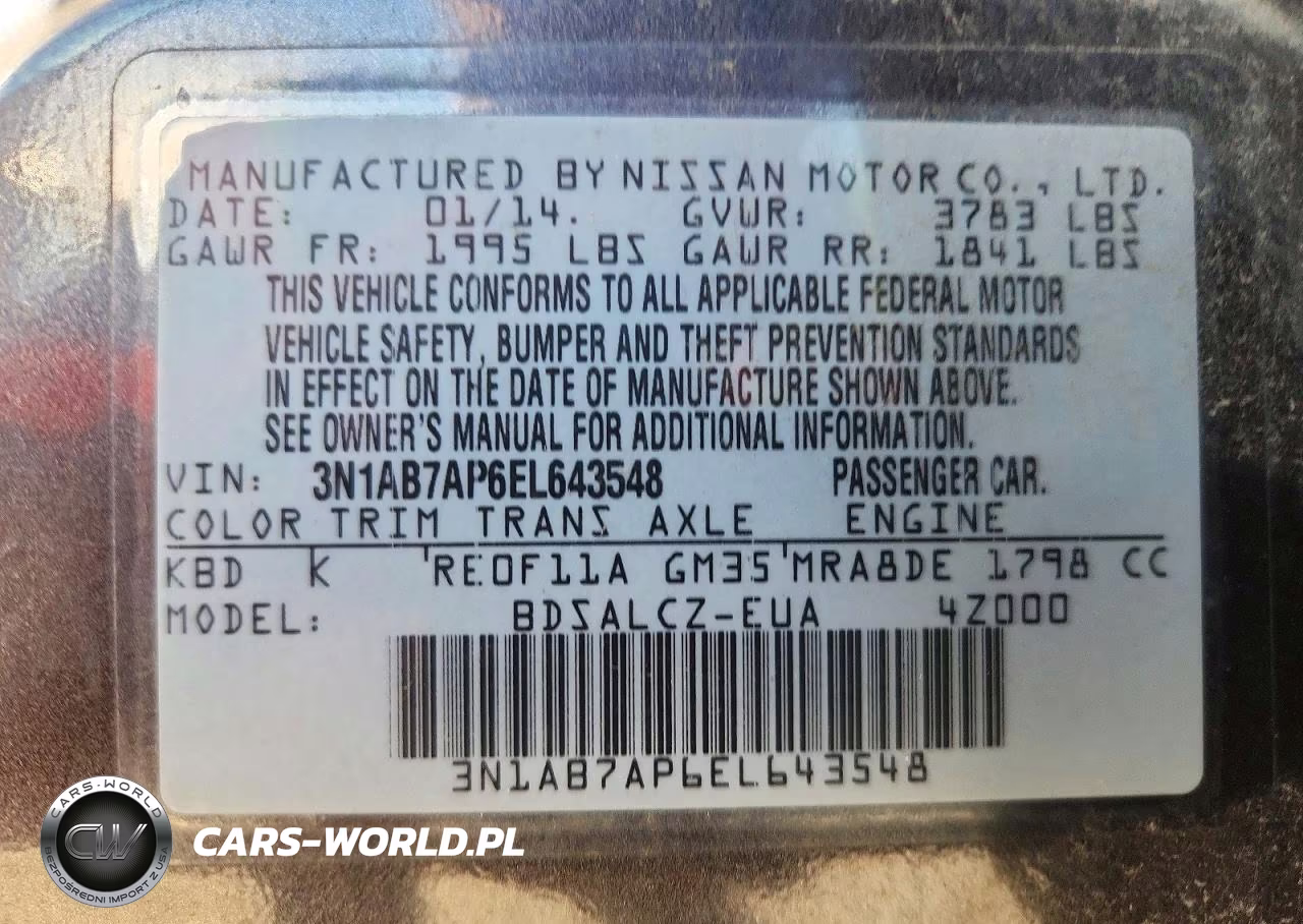 2014 Nissan Sentra S VIN:3N1AB7AP6EL643548 - 12