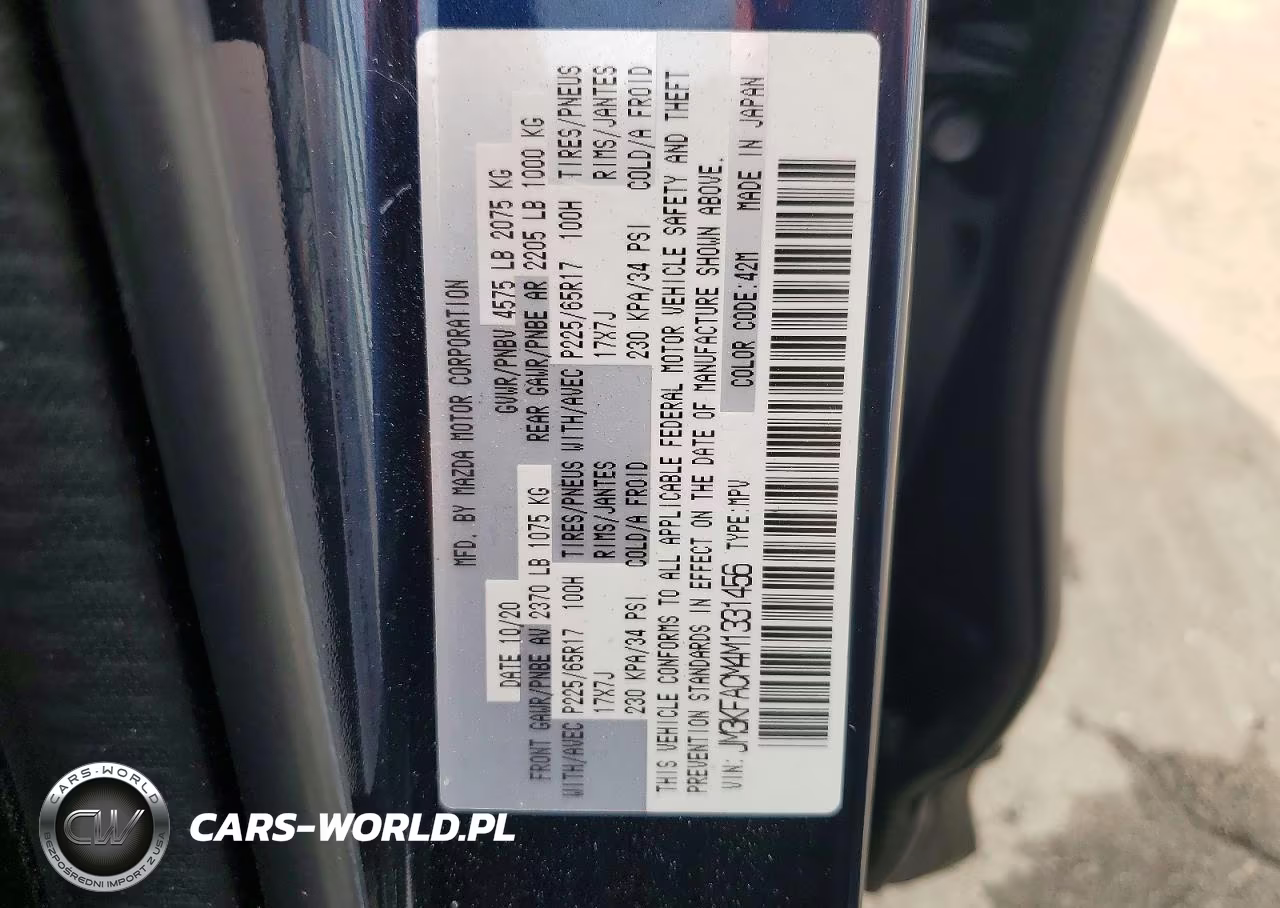 2021 Mazda Cx-5 Touring VIN:JM3KFACM4M1331456 - 13