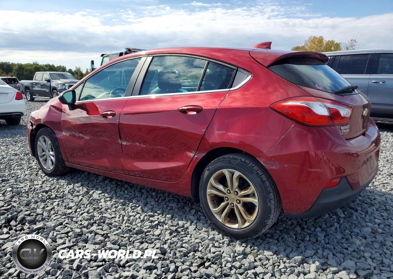 2019 Chevrolet Cruze Lt VIN:3G1BE6SM1KS555380 - 2