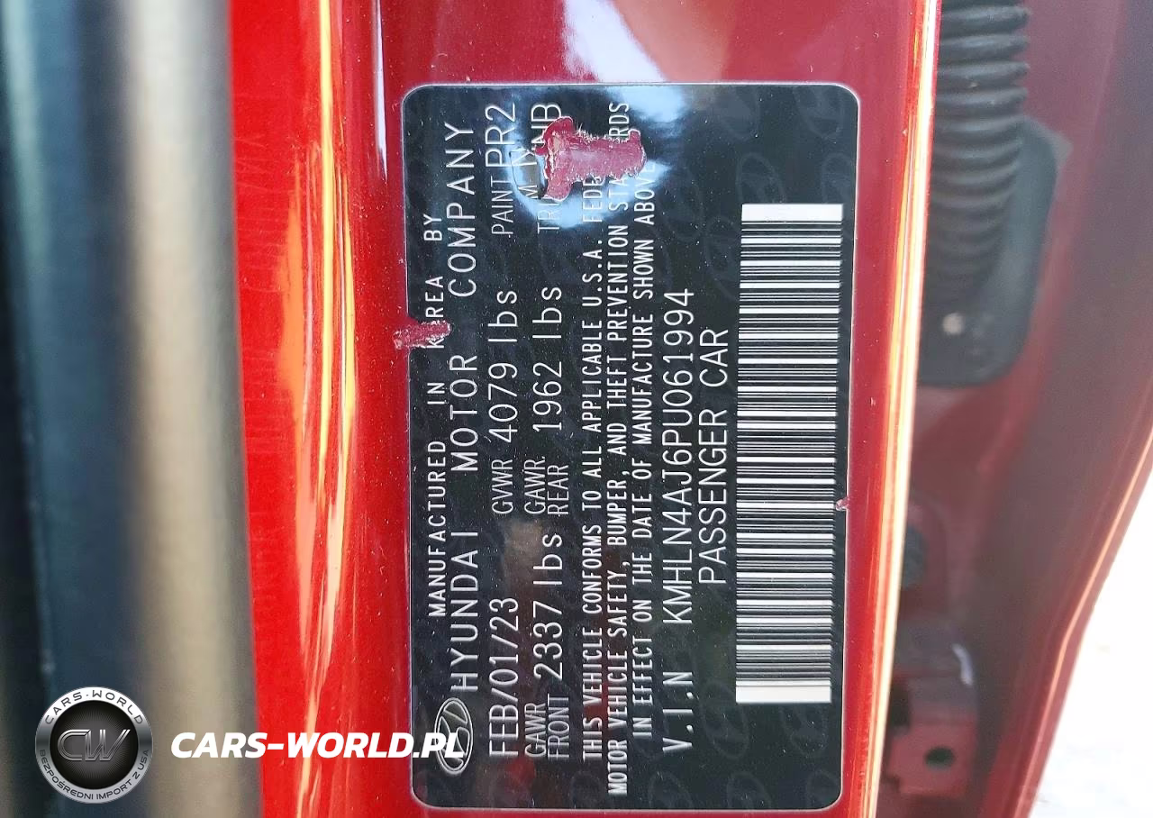 2023 Hyundai Elantra Limited VIN:KMHLN4AJ6PU061994 - 12