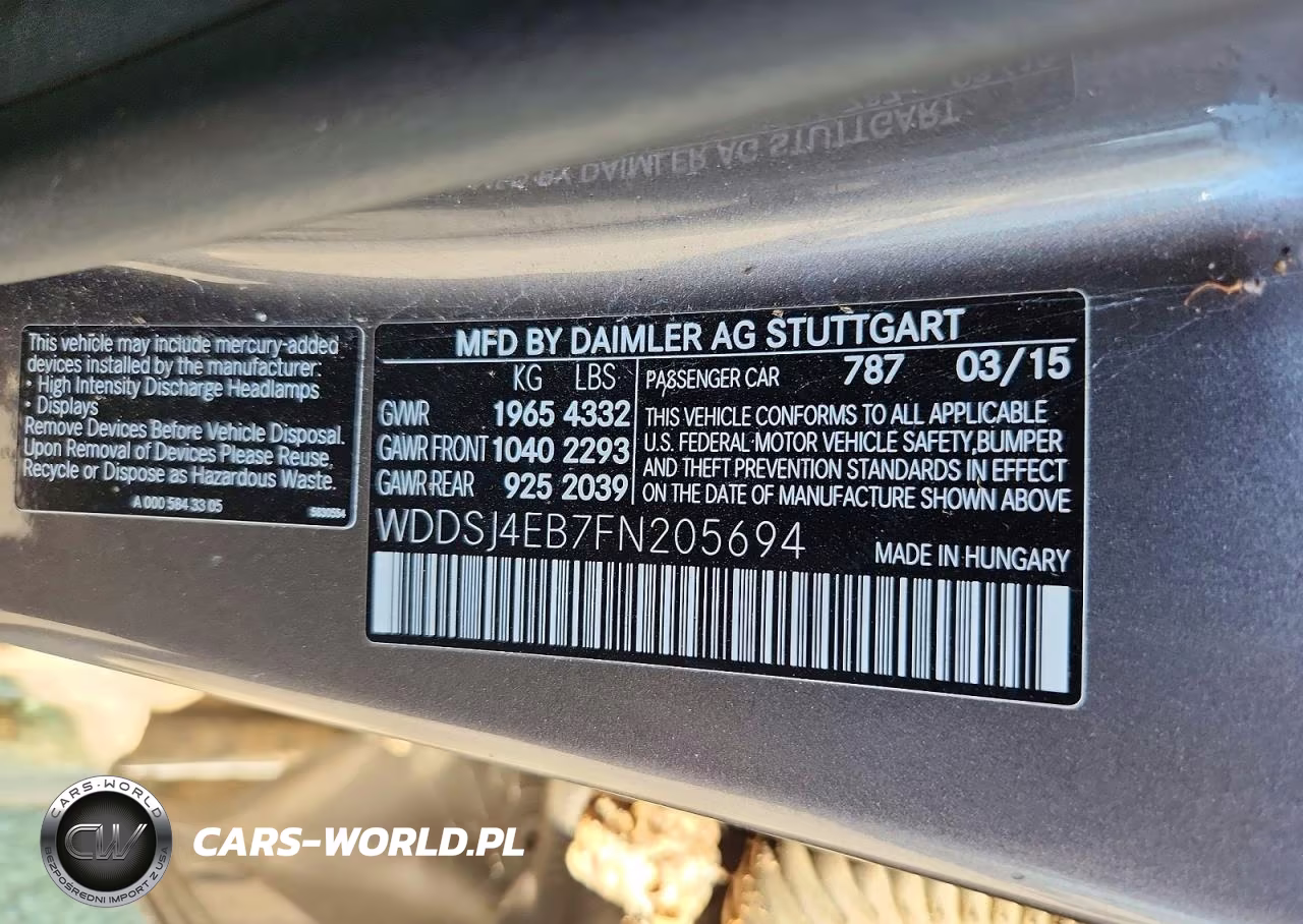 2015 Mercedes-Benz Cla 250 VIN:WDDSJ4EB7FN205694 - 12
