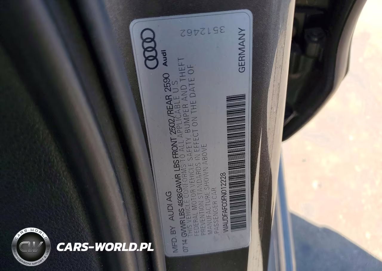 2015 Audi A6 Premium Plus VIN:WAUDFAFC0FN012228 - 12